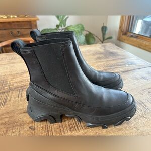 Sorel W’s Brex Chelsea Boots Waterproof 6.5 Black Leather